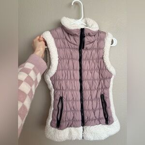 Calvin Klein Puffer Vest Mauve Size XS